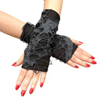 Gothic Fingerless Gloves - Femboy Fashion