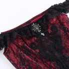 Gothic Red Corset Top - Femboy Fashion