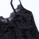 Black gothic velvet camisole crop top materials