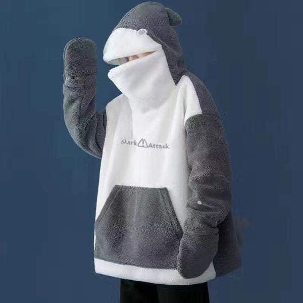 Cute Shark Hoodie - Femboy Fashion