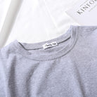 Femboy Gray Solid Crop T-Shirt Neck - Femboy Fashion