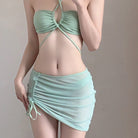 Green Halter Bikini Set - Femboy Fashion