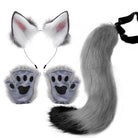 Fox Ears And Tail With Gloves Set - Femboy Fashion