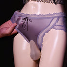 Sissy Lace Satin Pouch Panties - Femboy Fashion