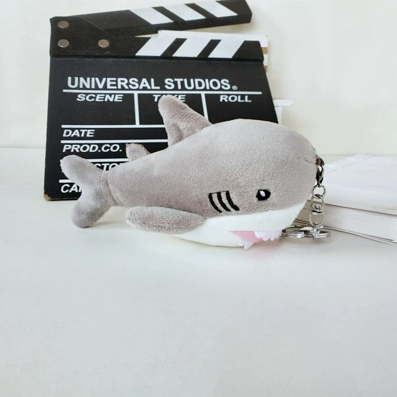 Grey Shark Plush Keychain - Femboy Fashion