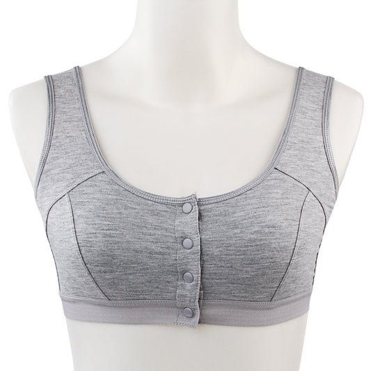 Grey Sports Bra For Fake Breasts - Femboy Fashion