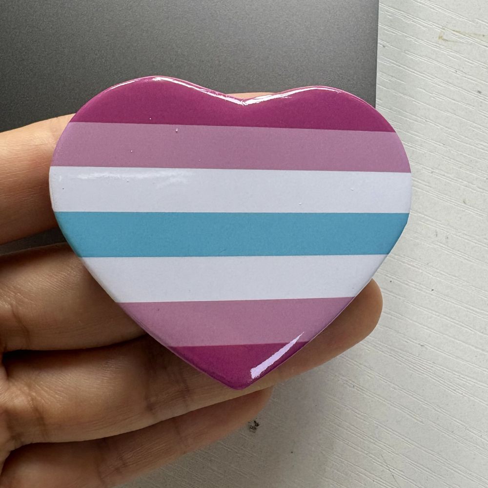 Heart Femboy Pride Flag Pin