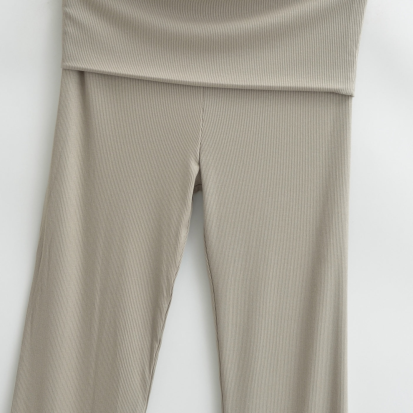 High Sport Kick Flare Pants Details - Femboy Fashion