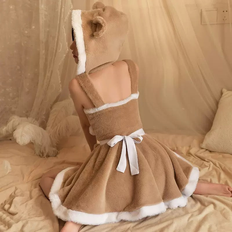Cute Bear Lingerie Dress - Femboy Fashion