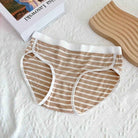 Khaki femboy striped panties