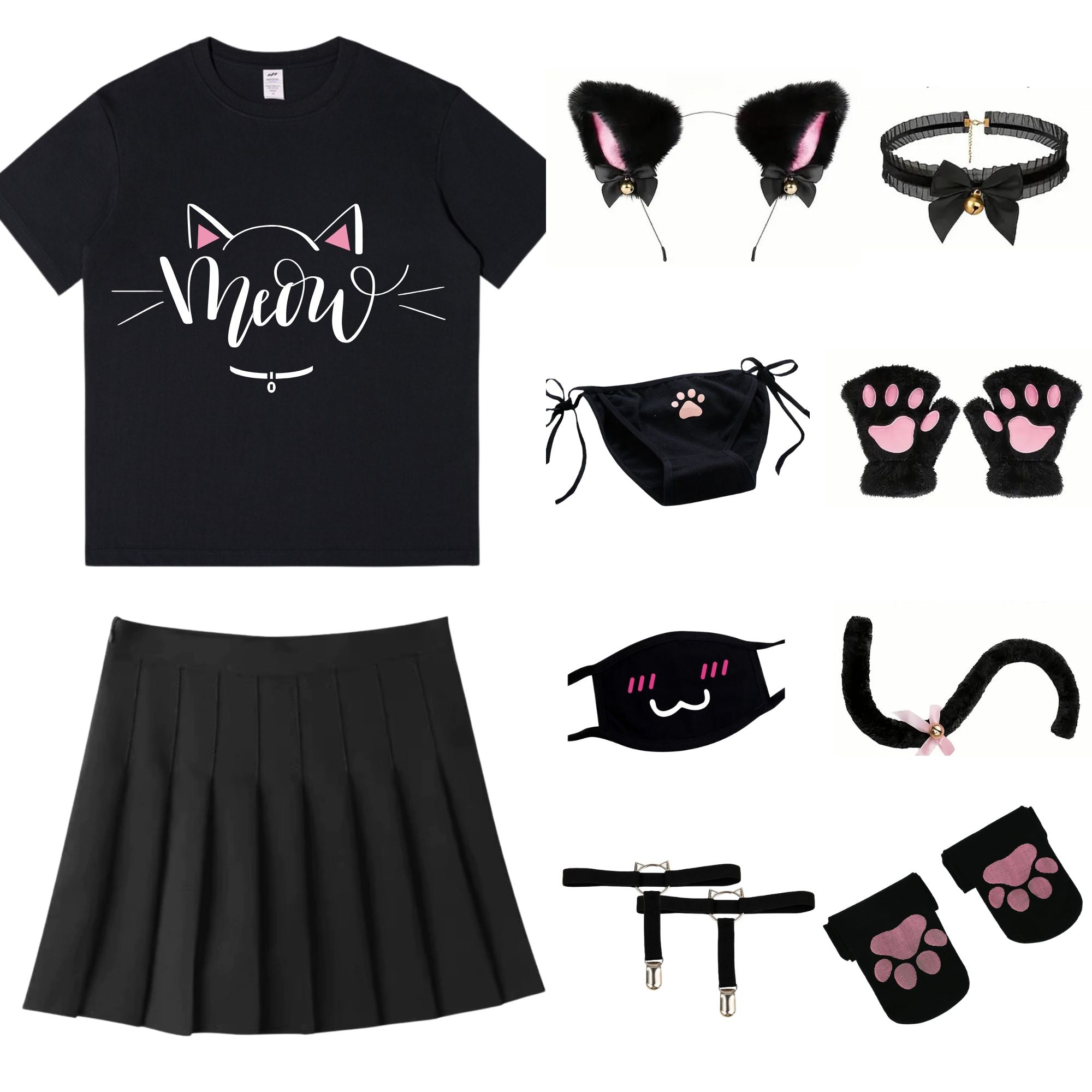 Kitty Cat Femboy Kit - Black