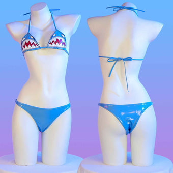 Leather Shark Femboy Bikini