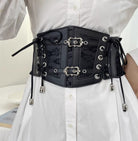 Leather Waist Corset Belt - Femboy Fashion