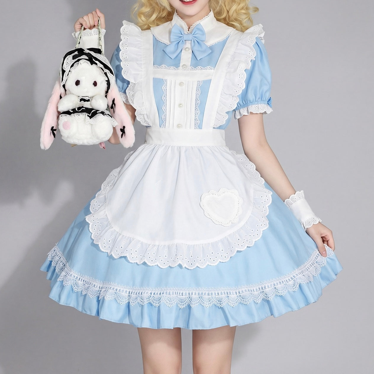 Light Blue Maid Dress Cosplay - Femboy Fashion
