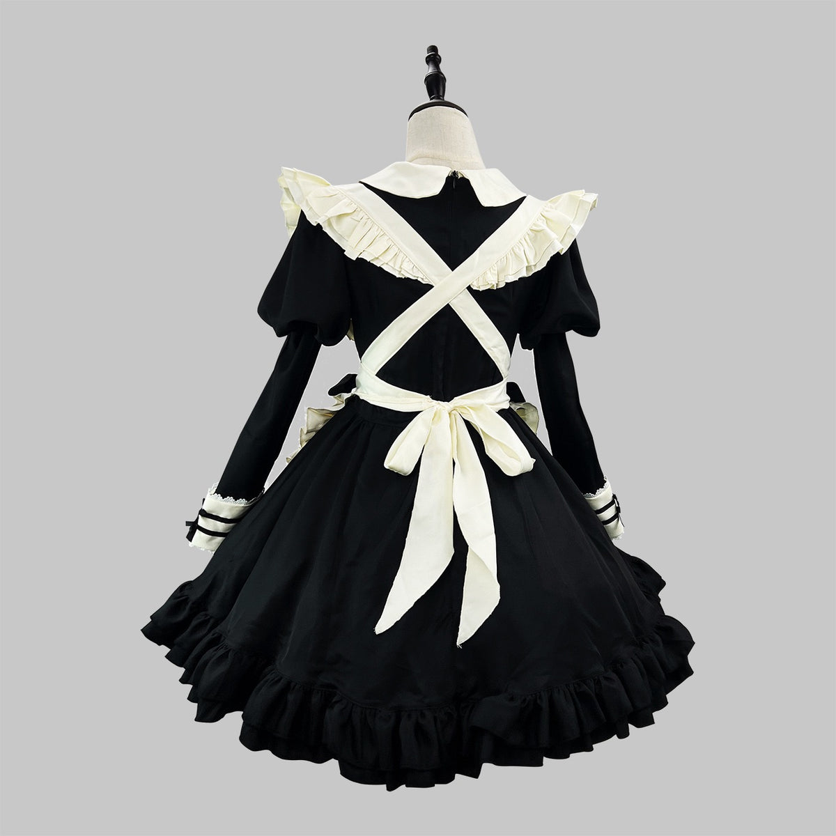 Long Sleeve Black Maid Dress - Femboy Fashion