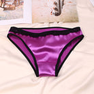 Luxurious purple satin panties