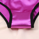 Luxurious satin panties detail