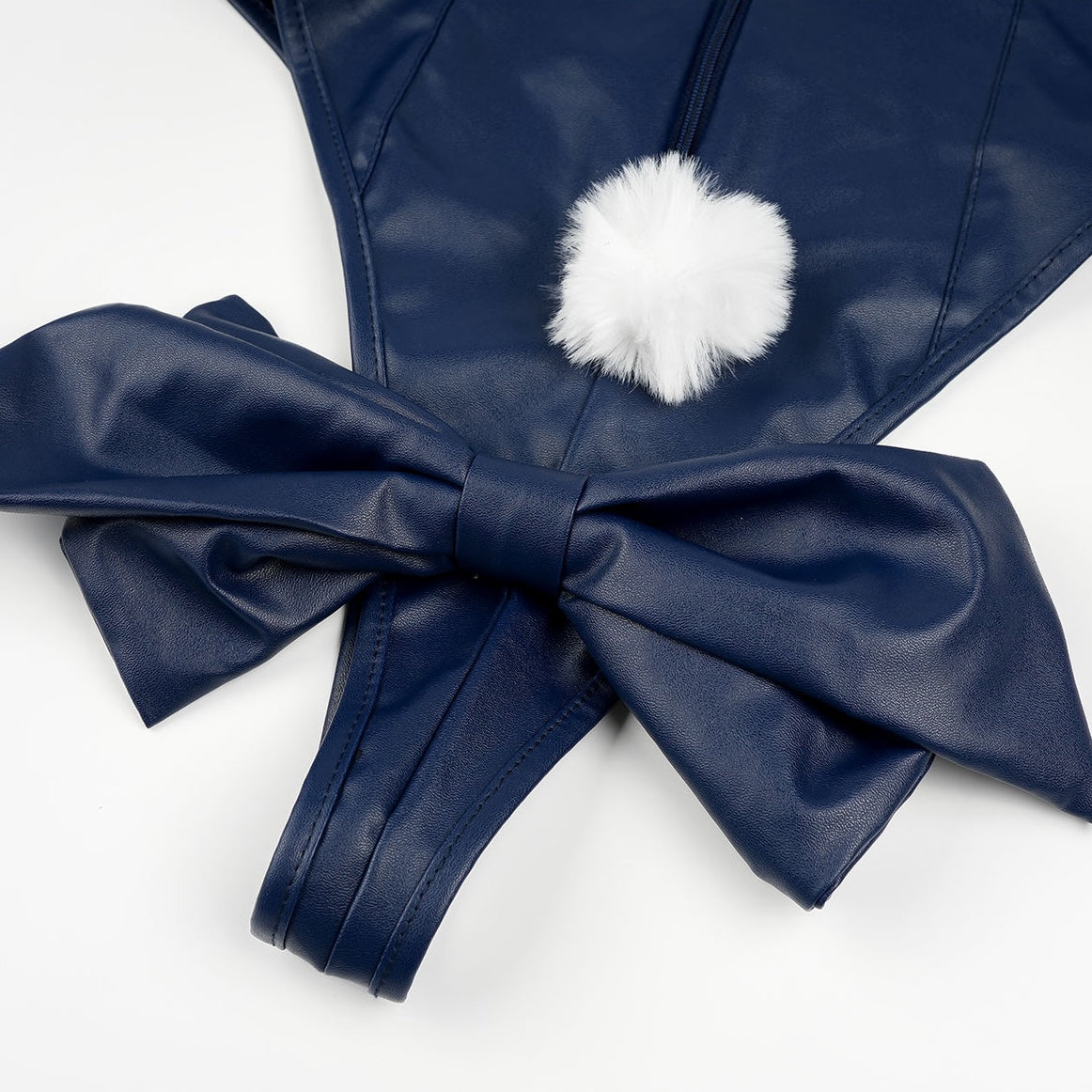 Navy Blue Bunny Girl Lingerie Bottom Detail - Femboy Fashion