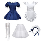 Navy cosplay lolita maid dress set