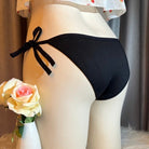 Black string hiding gaff panties normal back