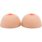 Oval silicone breast forms for sissy