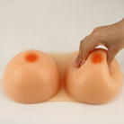 Oval Silicone Breast Forms With Straps - Femboy Fashion