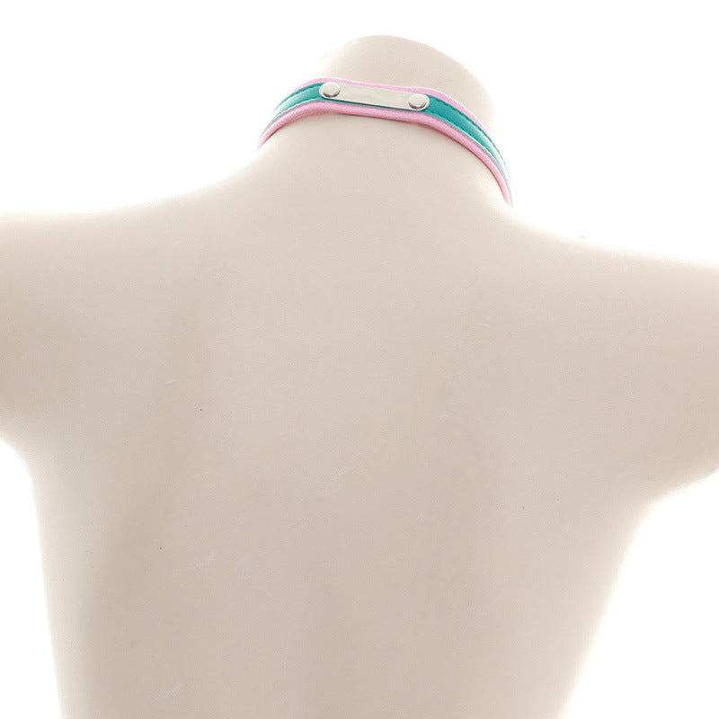 Pastel Pink Choker Back - Femboy Fashion