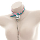 Pastel Pink Choker With Chain - Femboy Fashion