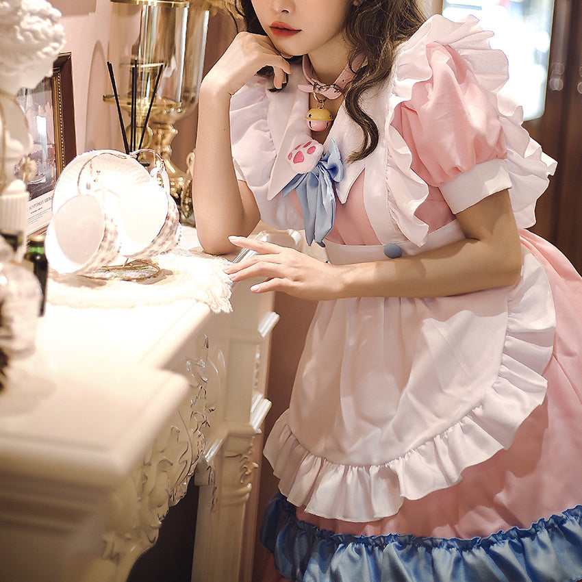 Pastel Pink Maid Dress - Femboy Fashion