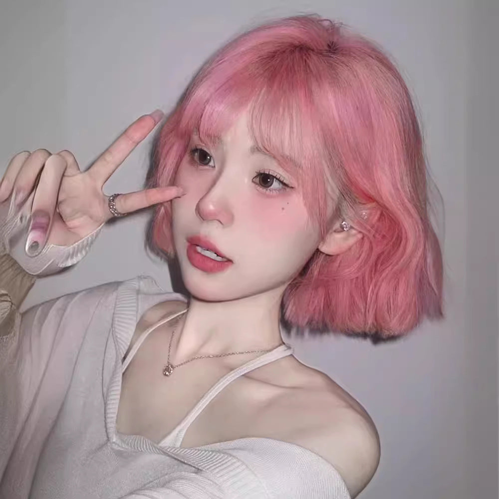 Femboy Pink Bob Wig - Femboy Fashion