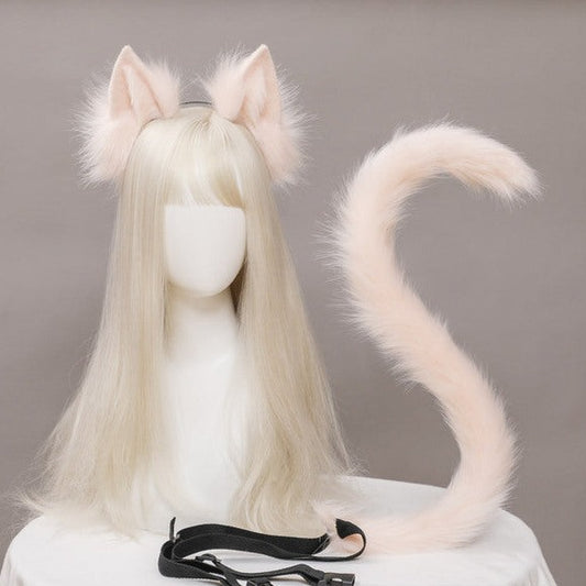 Cat Ears Headband And Tail - Femboy Fashion