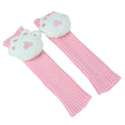 Pair of pink cat paw plushie arm warmer