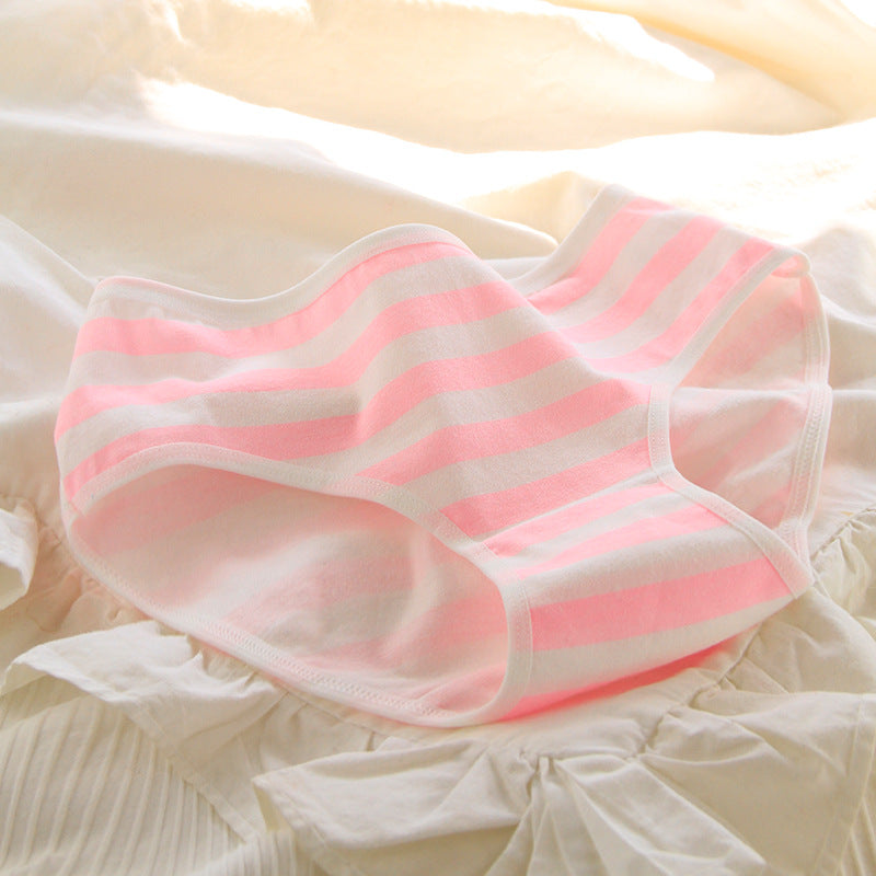 Pink and White Stripe Panties - Femboy Fashion