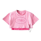 Pink fashion tank top with crop top
