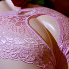 Lace Floral Crotchless Panty - Femboy Fashion