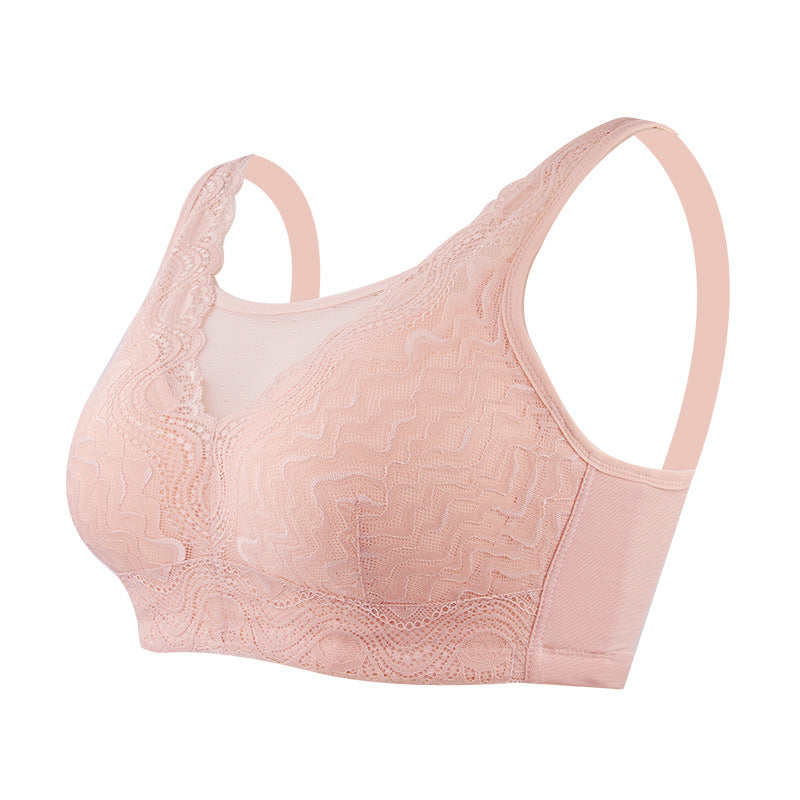 Pink Lace Pocket Bra For Breast Forms - Femboy Fashion