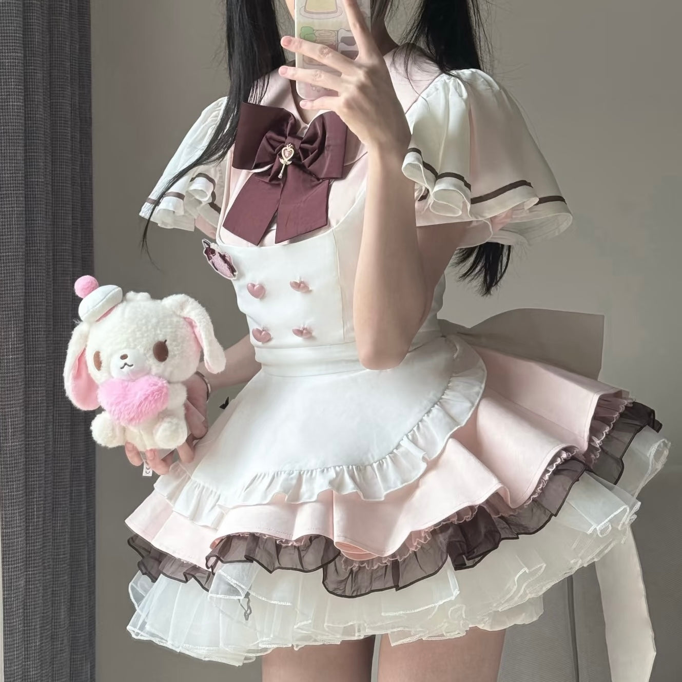 Pink Maid Dress Cosplay - Femboy Fashion