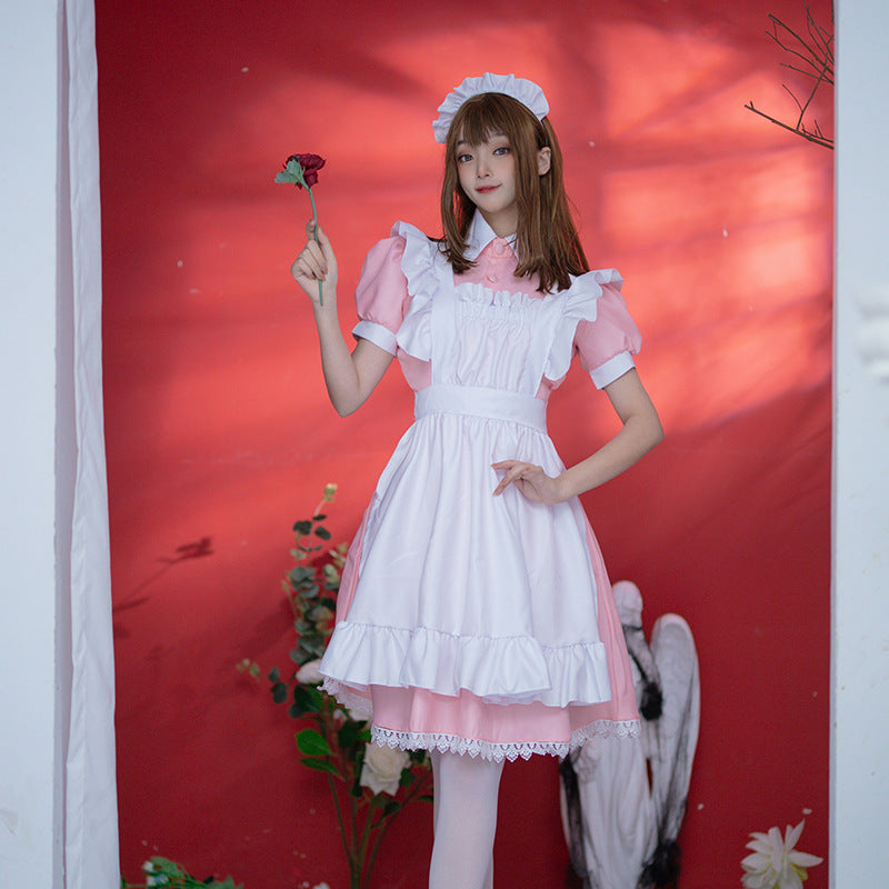 Pink Maid Dress Cosplay - Femboy Fashion