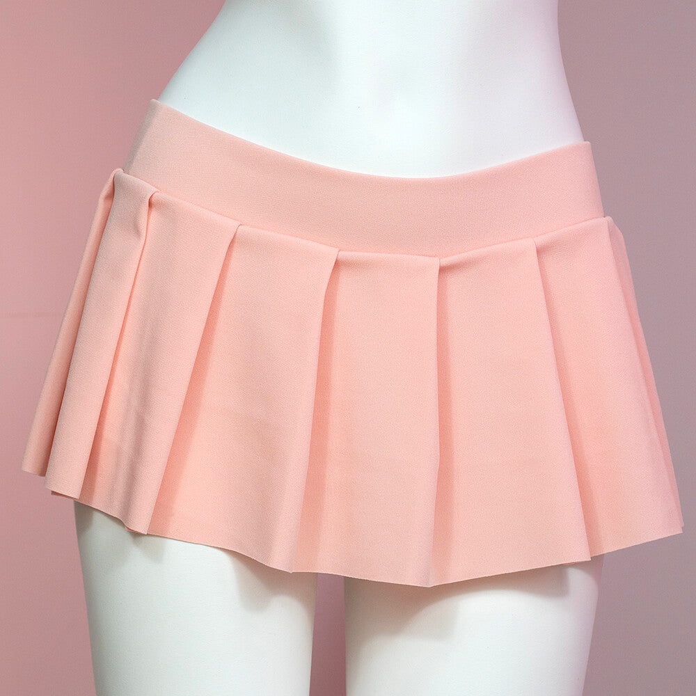 Pink Micro Mini Skirt For Femboy