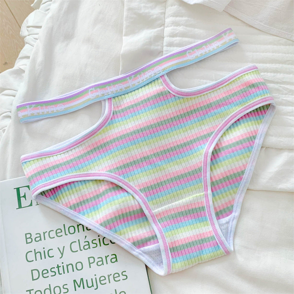 Rainbow Stripe Panties - Femboy Fashion