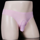 Pink seamless pouch panty for sissy femboy