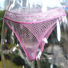 Sexy Pink Fishnet Panties For Femboy - Femboy Fashion