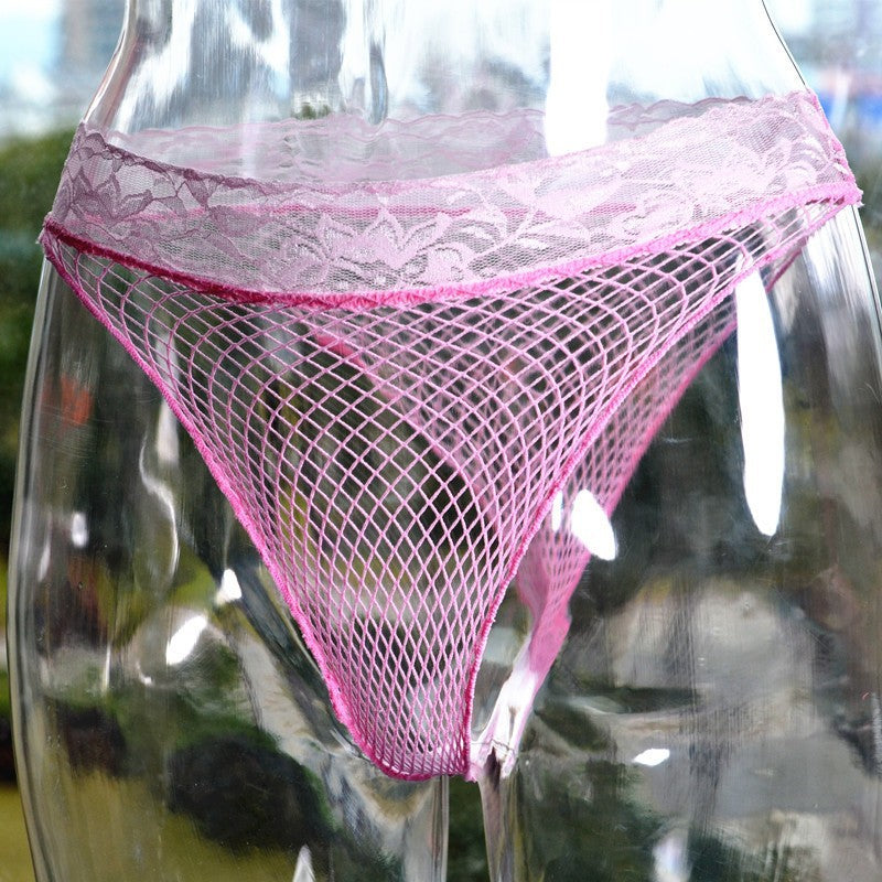 Sexy Pink Fishnet Panties For Femboy - Femboy Fashion