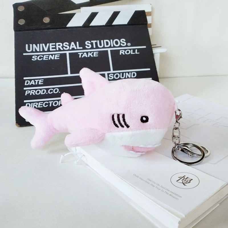 Pink Shark Plush Keychain - Femboy Fashion