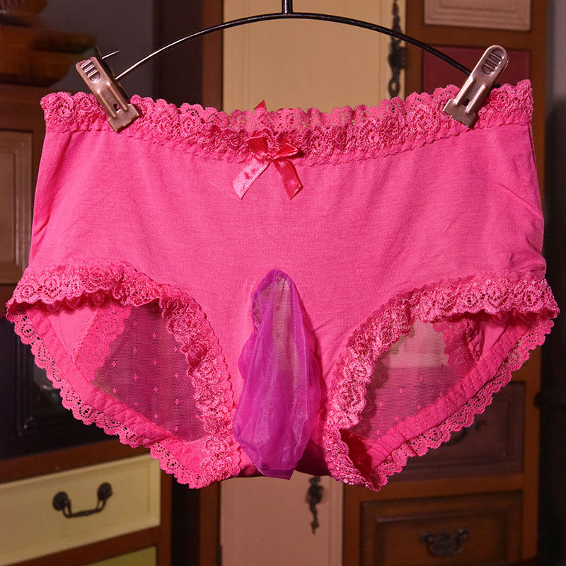 Sissy Sheer Mesh Pouch Panties - Femboy Fashion