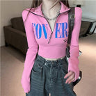 Femboy Wear A Pink Slim Fit Long Sleeve Crop Top - Femboy Fashion