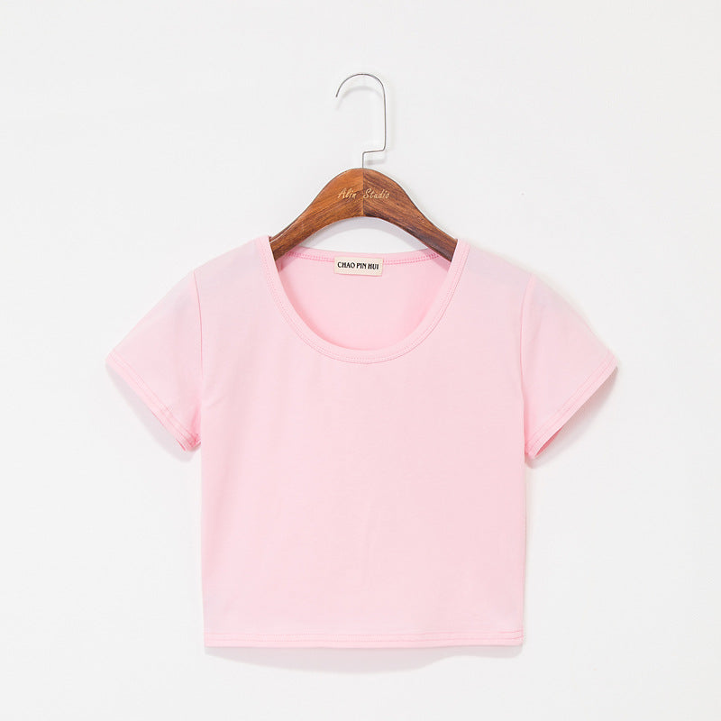 Solid Crop Tee - Femboy Fashion