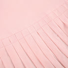 Pink sweet pink pleated short skirt detail