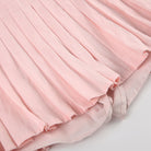 Pink sweet pink pleated short skirt