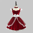 Plus size christmas princess dress front